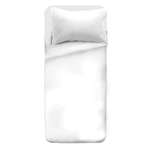 Set Lenzuola Singolo Sopra Sotto e Federe Bianco